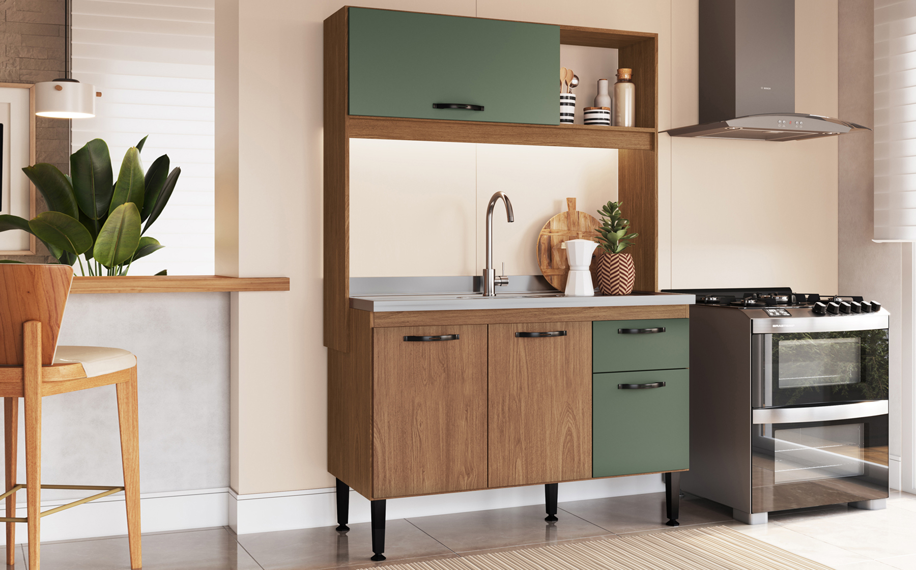 CZ 6041 - COZINHA COMPACTA KATY