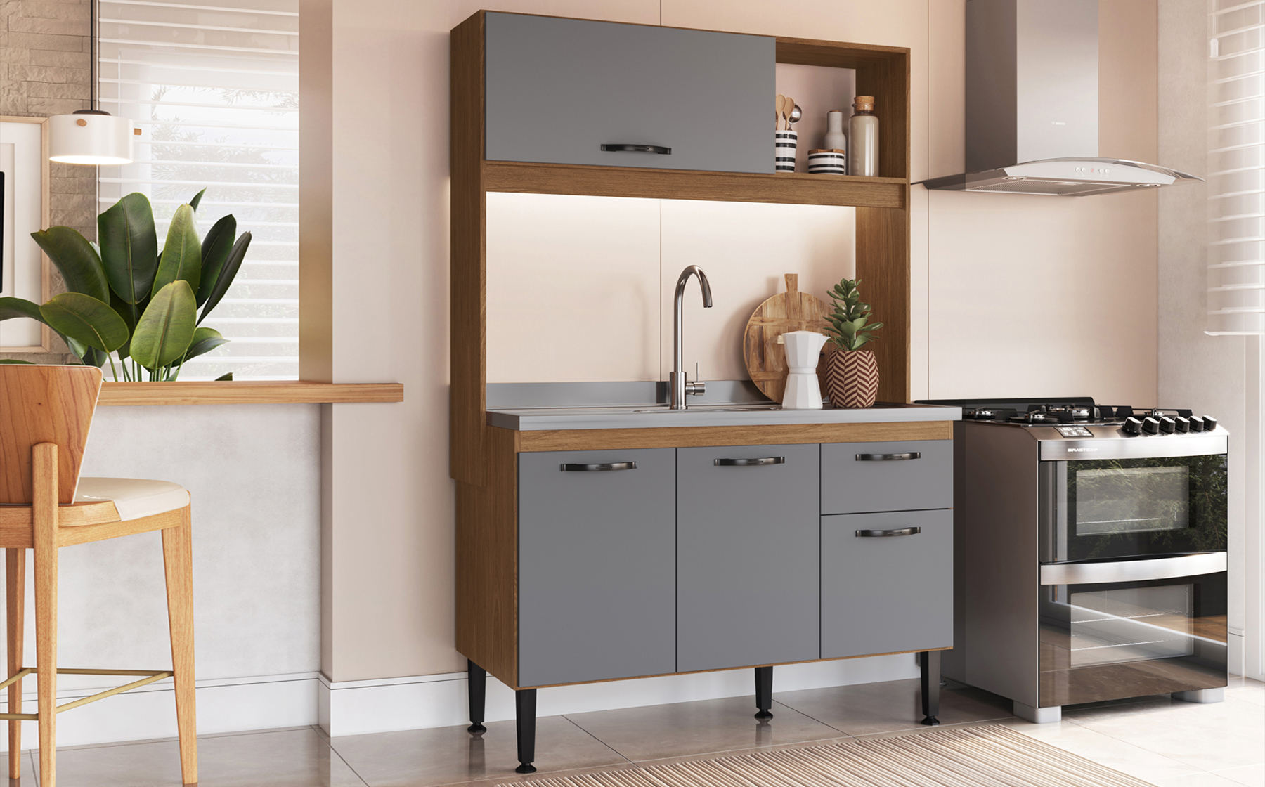 CZ 6041 - COZINHA COMPACTA KATY